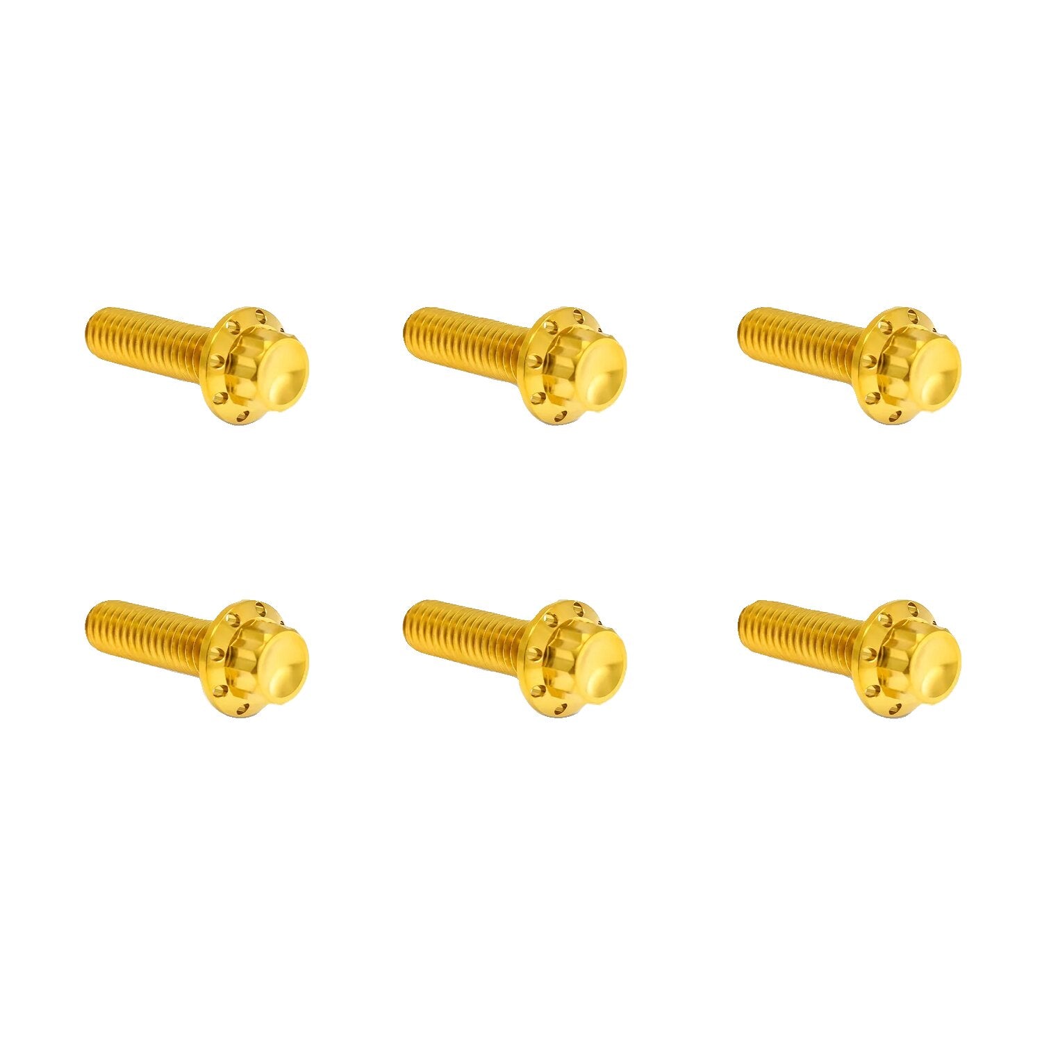 Arlen Ness titanium 12-point transm - top cover bolts - Gold