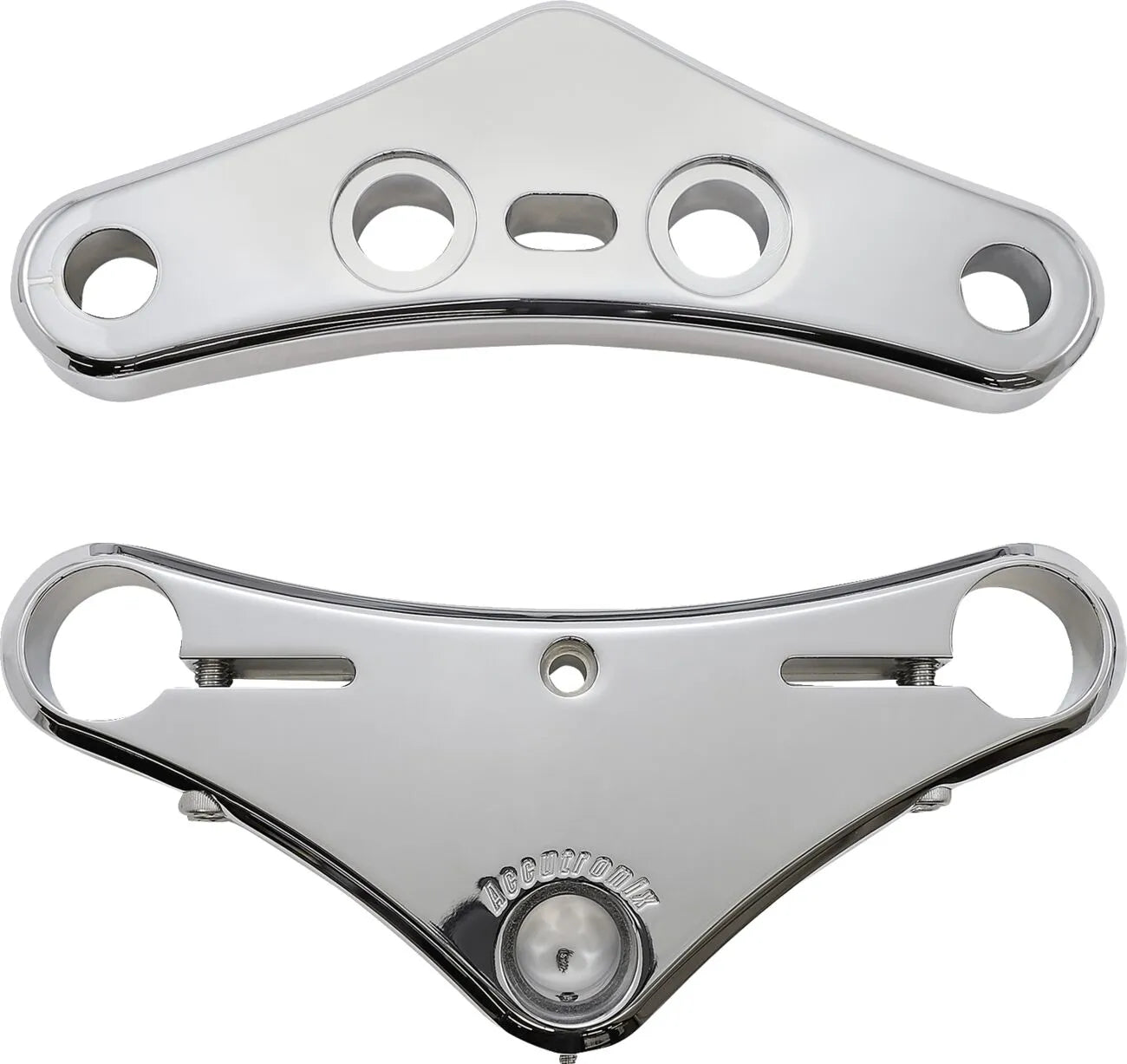 Accutronix 41 Mm Raked Triple Tree Kit With 7° Rake