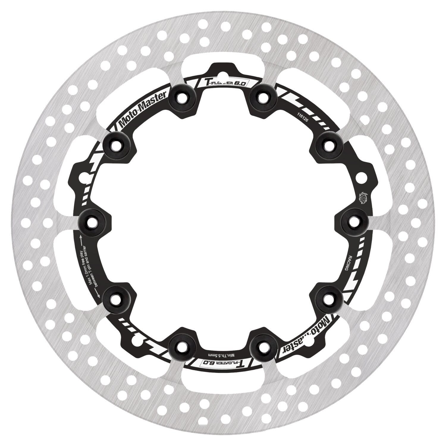 Moto-Master HALO T-Floater Full Floating Brake Rotor