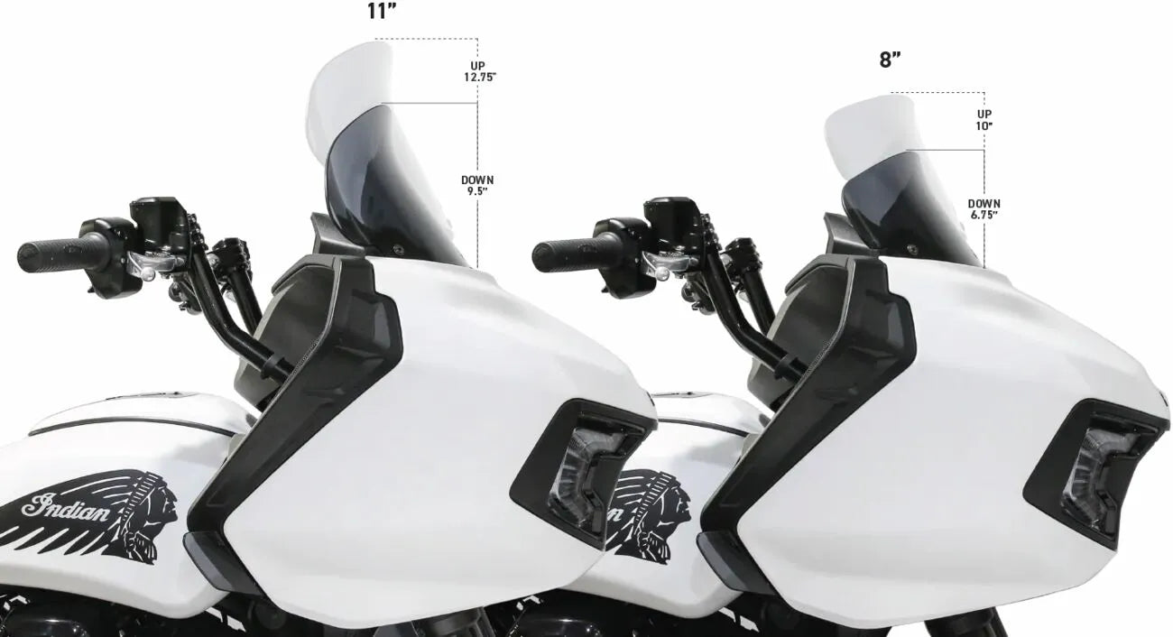 Klock Werks Flare Indian Windshield - Dark Smoke