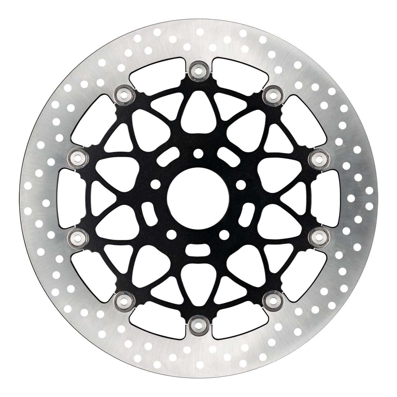 Accossato oversized floating brake disc front - Round - Black