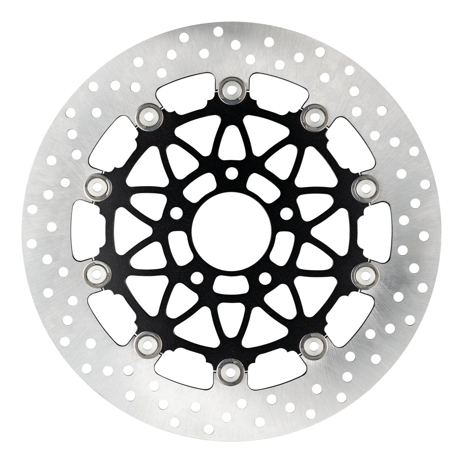 Accossato floating brake disc front - Round - Black