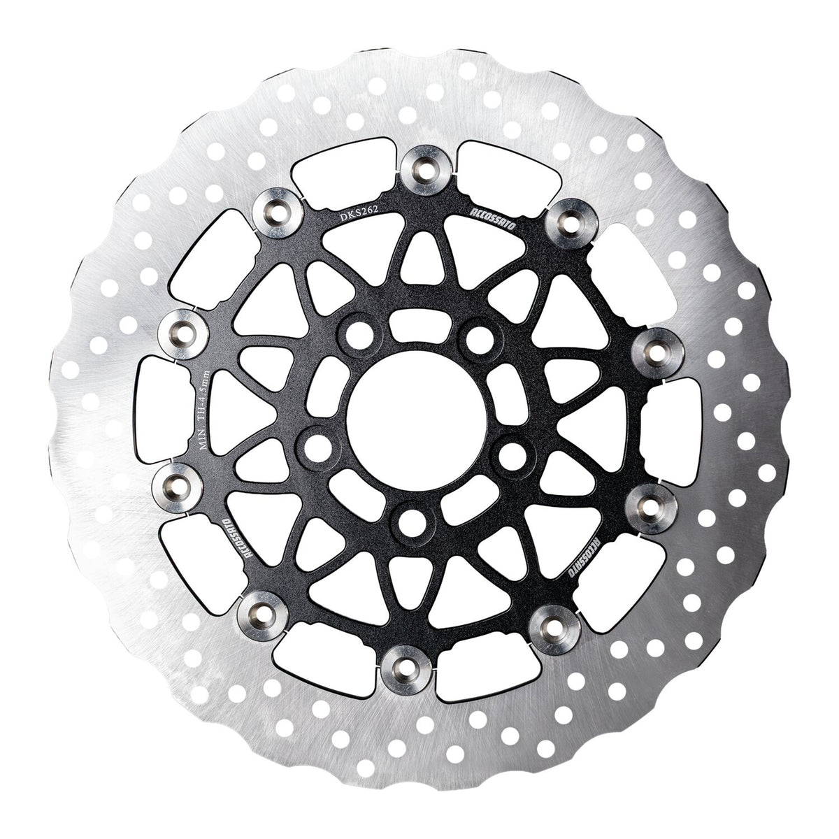 Accossato floating brake disc rear - Wave - Black