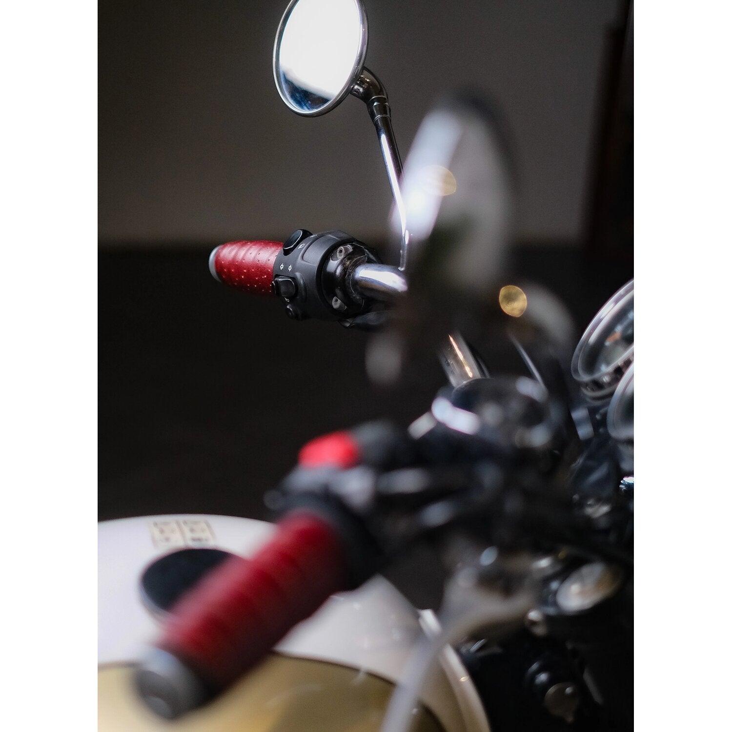 Trip Machine handlebar grip wraps - Cherry Red perforated