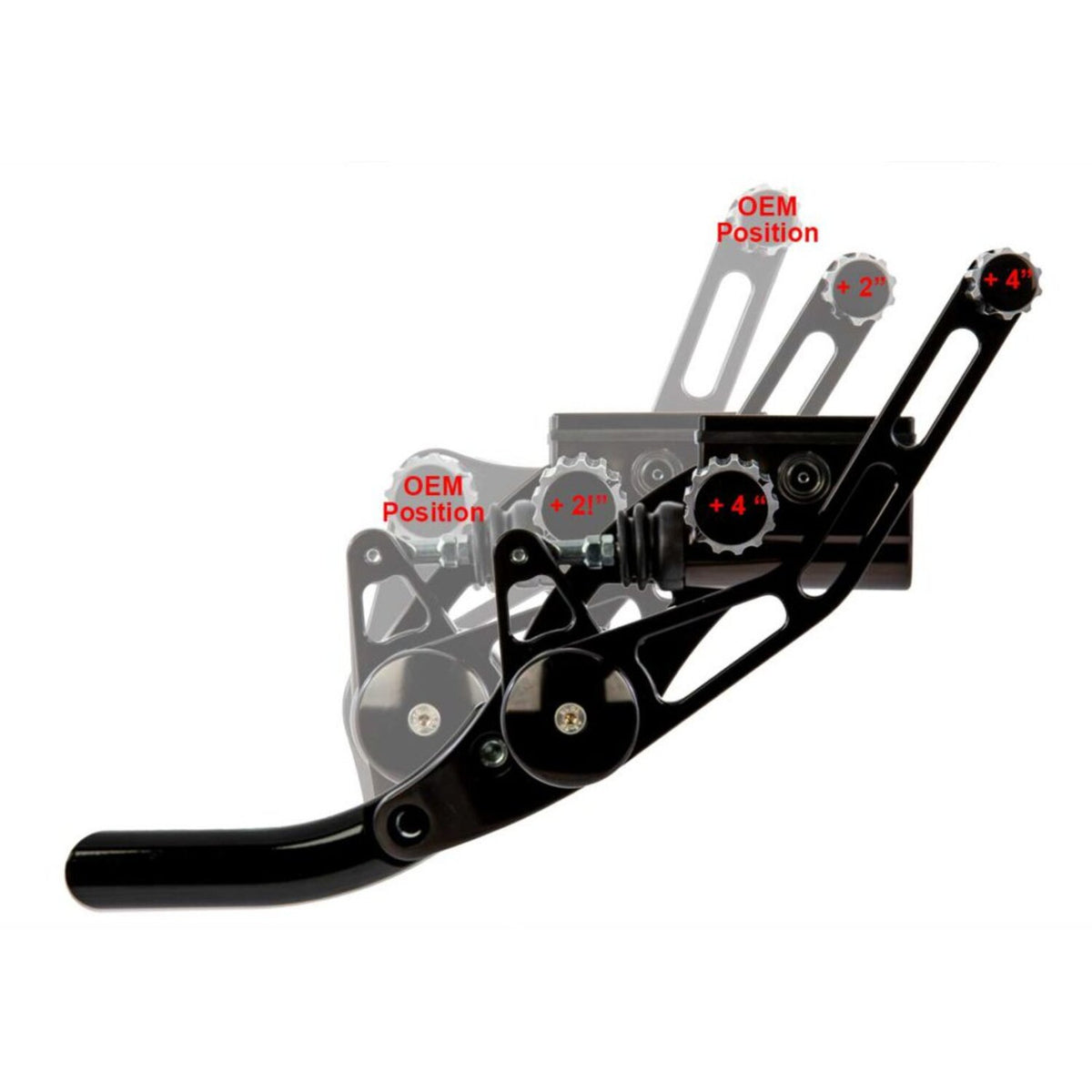 Rick's Motorcycles Std forw - control kit - AK 4.7 - Black