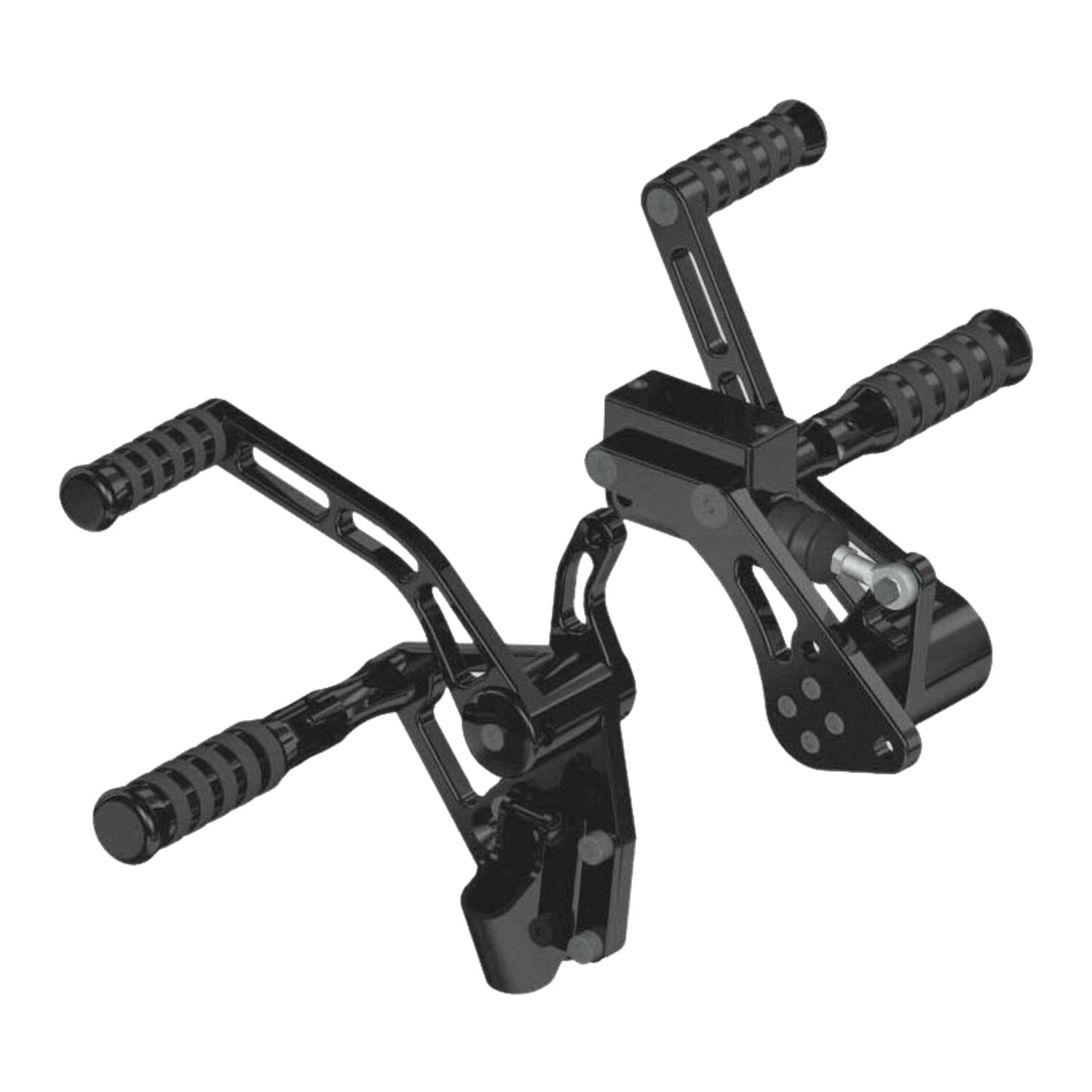 Rick's Motorcycles +4" Forw - control kit - O-Ring - Black