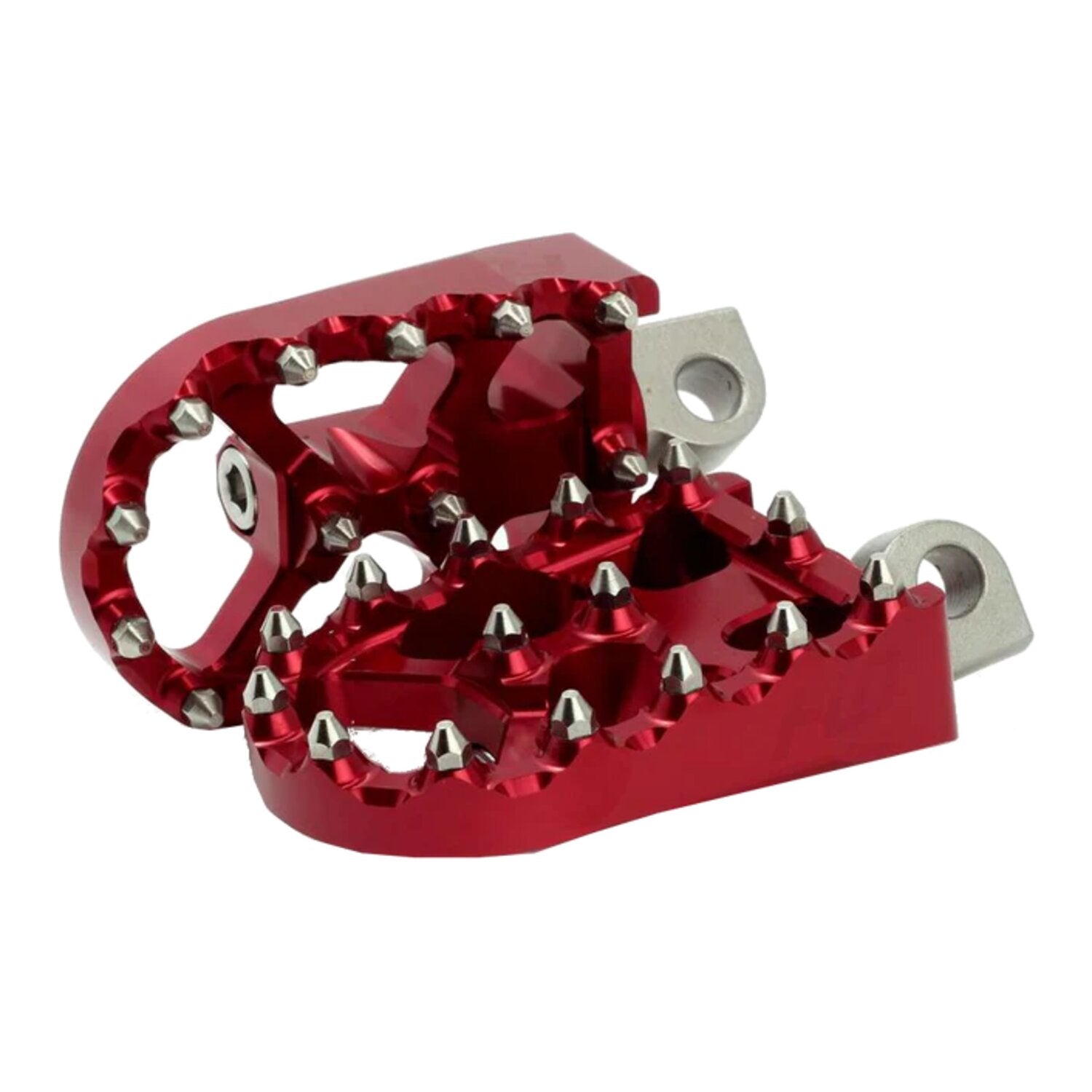 Flo Motorsports V2 MX foot peg set - Red