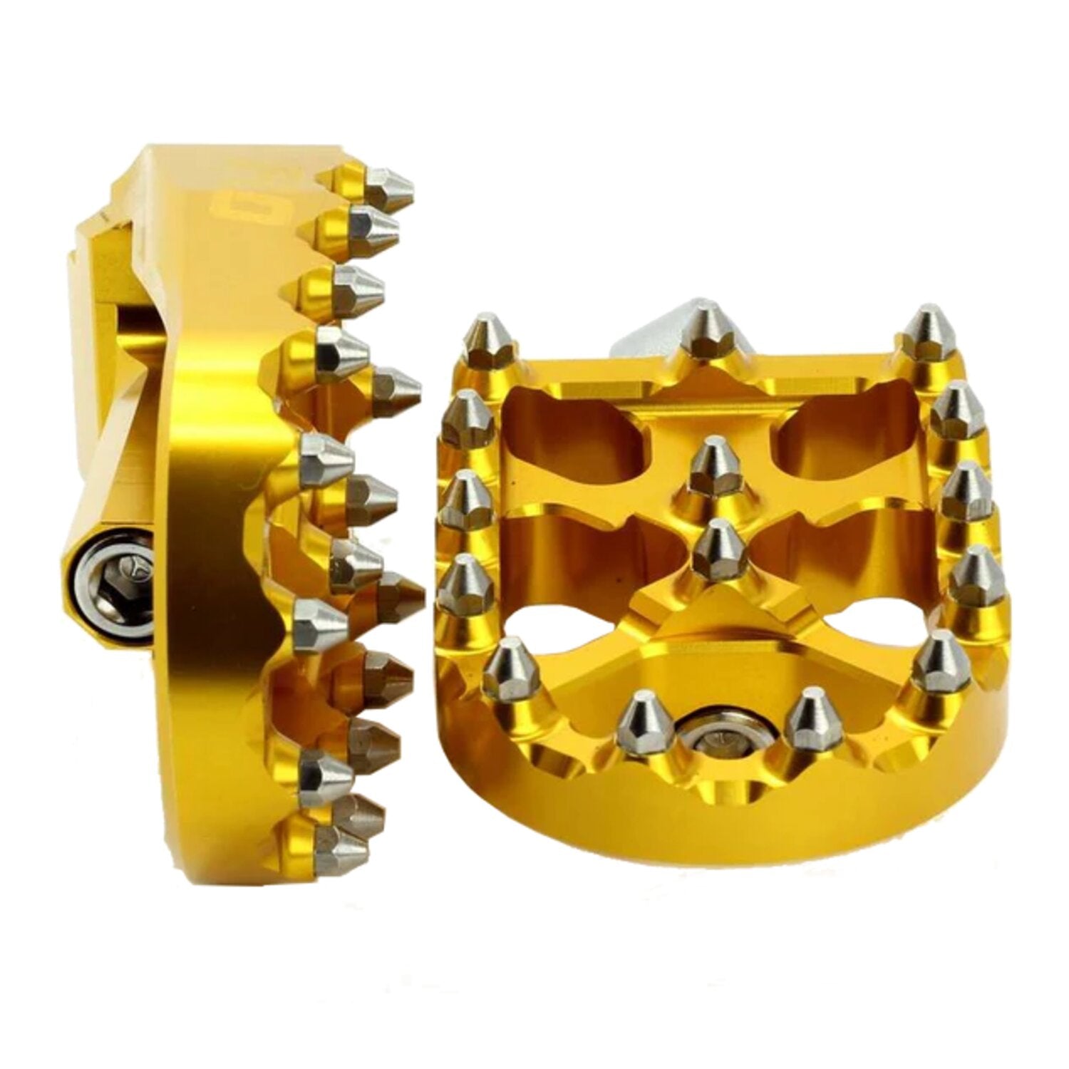 Flo Motorsports V2 MX foot peg set - Gold