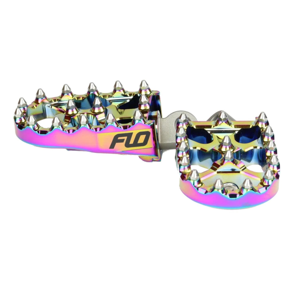 Flo Motorsports V2 MX foot peg set - Jet Fuel