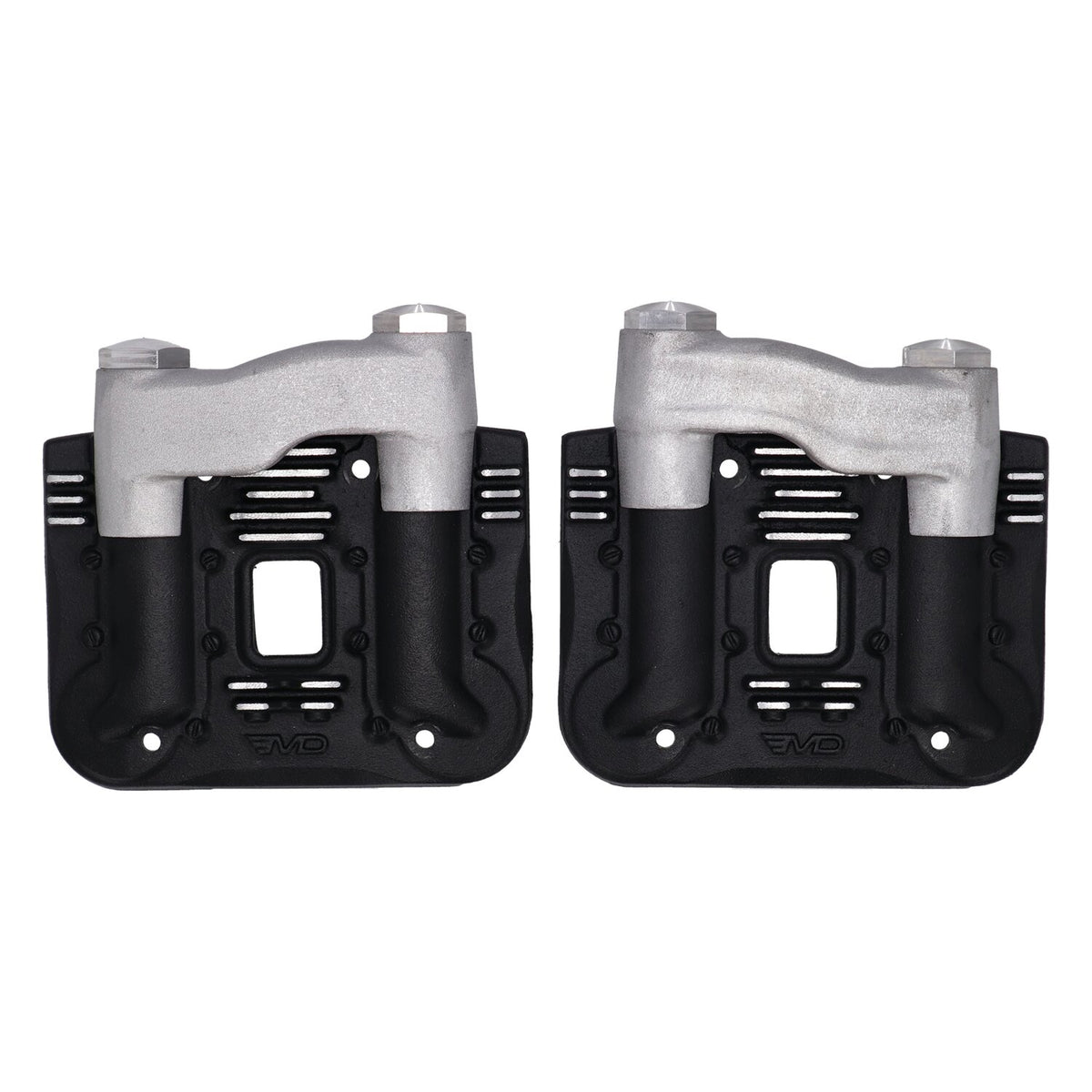 EMD 'Knucklehead style' rocker cover set - Black cut