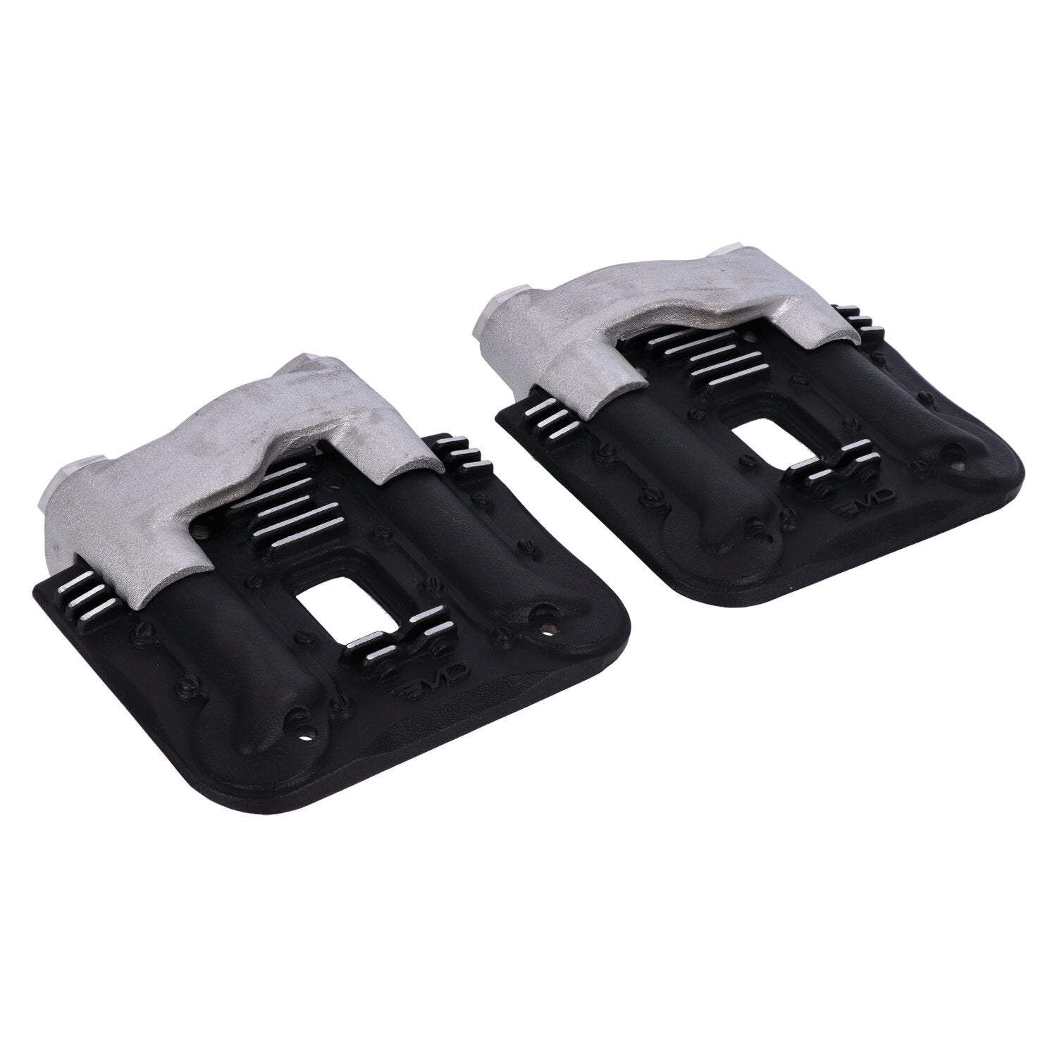 EMD 'Knucklehead style' rocker cover set - Black cut