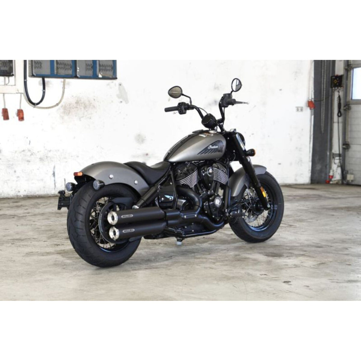 Miller Exhaust Miller Omaha II Slip-Ons black End cap Standard polished