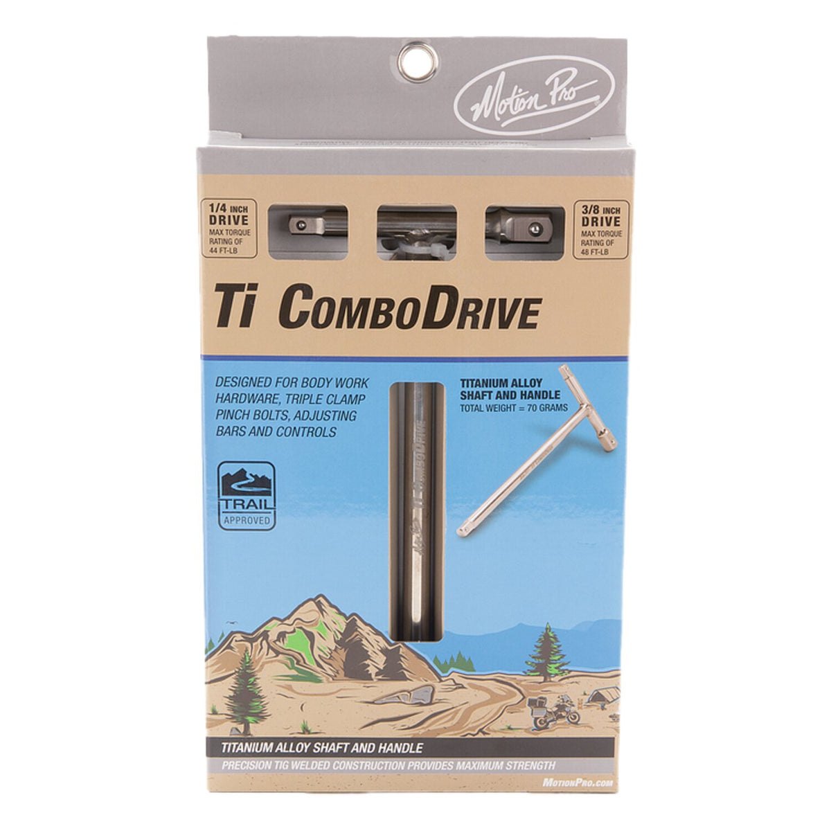 Motion Pro Ti T-handle Combo Drive 1/4" & 3/8" drive