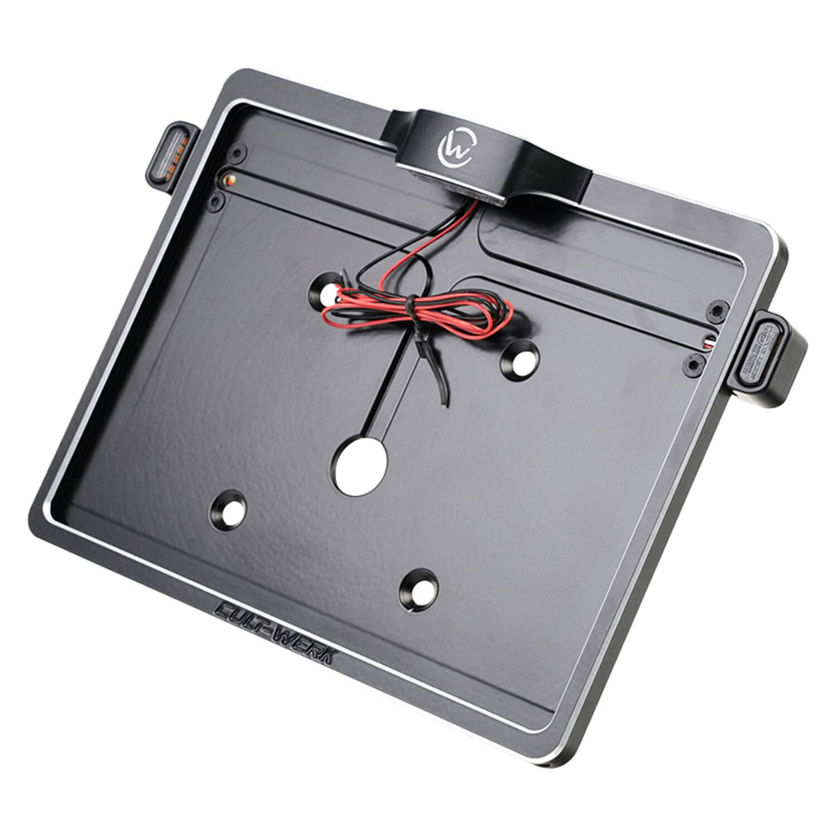 Cult-Werk license plate bracket V2 - With 3-1 light combo