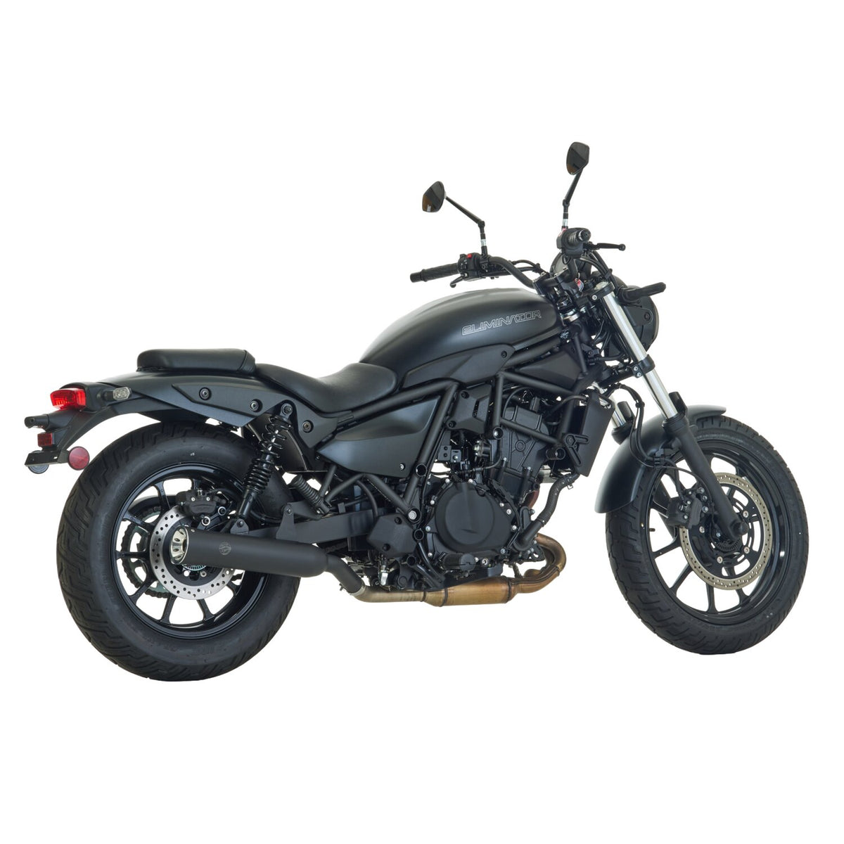 Falcon exhaust Falcon Double Groove Slip-On (2-1) matte black
