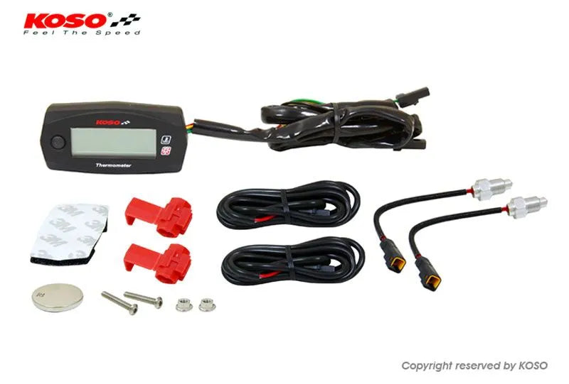Koso Dual Thermometer Mini-4: Precise Temperature Monitoring