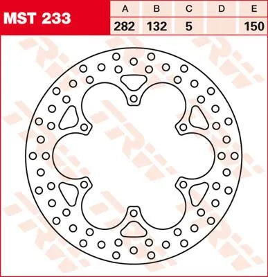 Trw Round Fixed Brake Rotor 250-299mm - Front & Rear