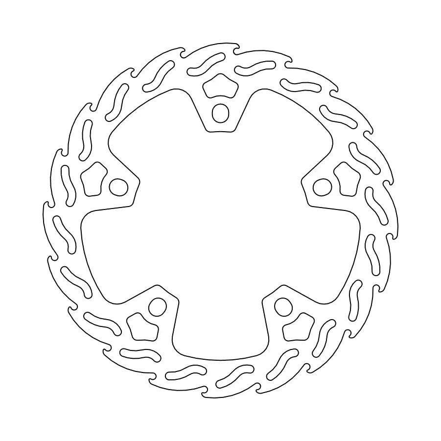 Moto-master Flame Fixed Brake Rotor - Front