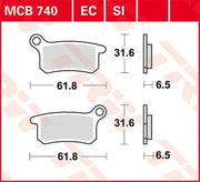 Trw Si Series Sintered Off-road Brake Pads - Front & Rear