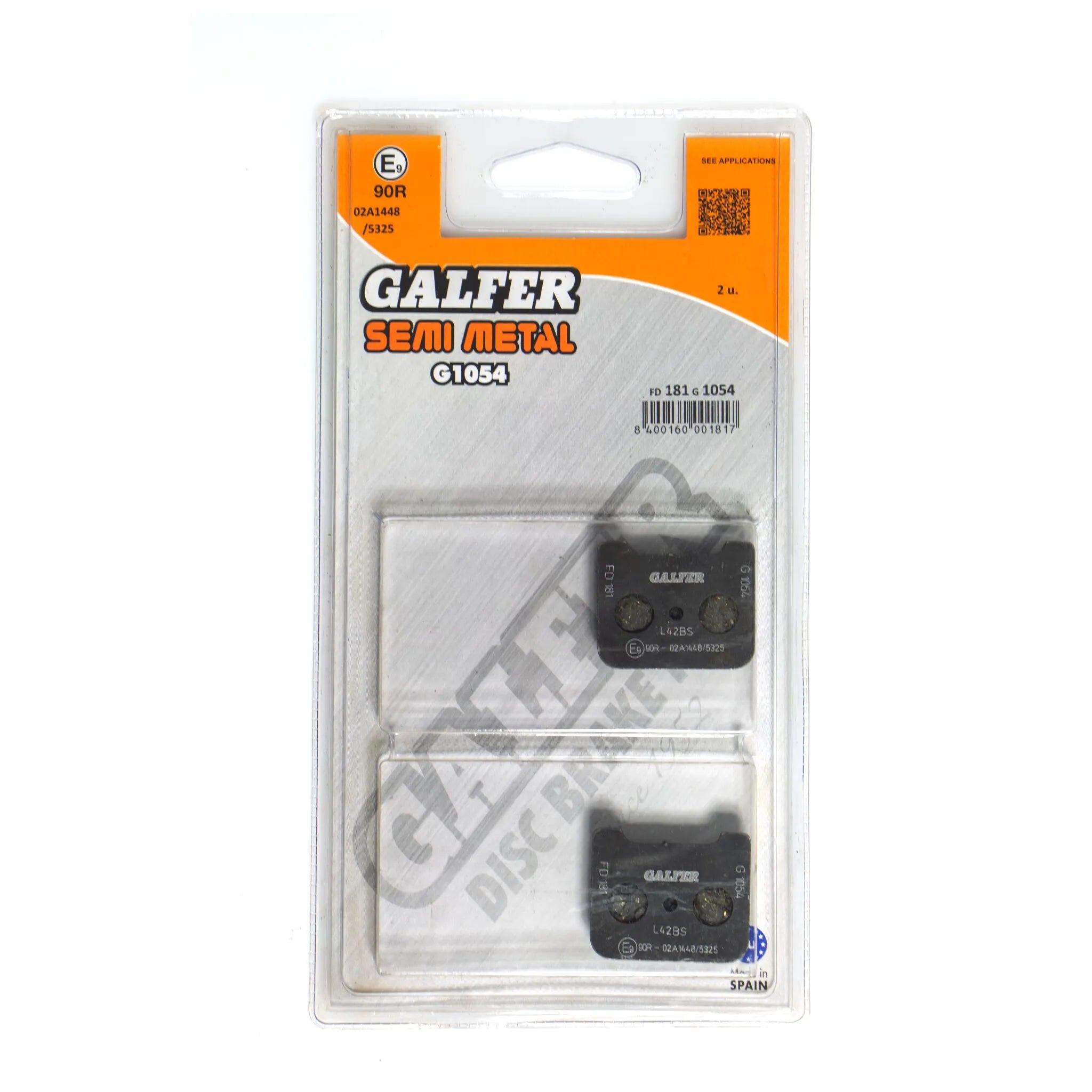 Galfer Semi-metallic Brake Pads - Versatile Performance - Rear