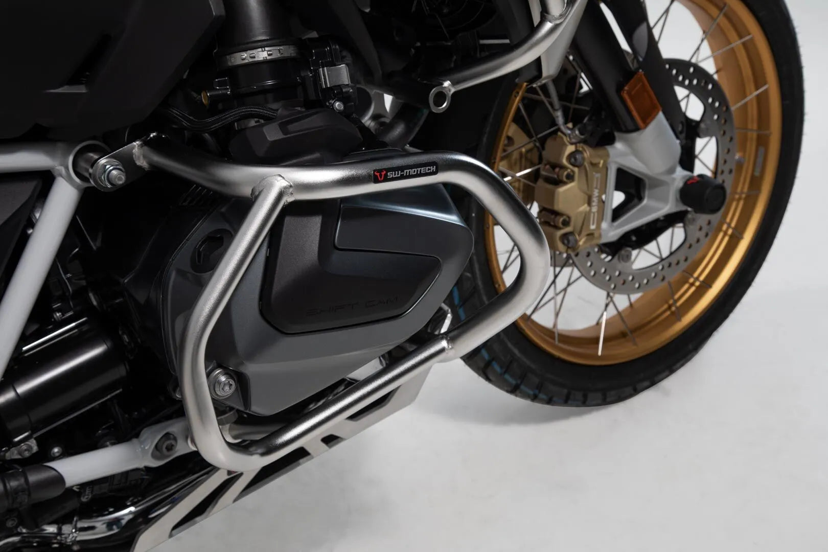 Sw-motech Crash Bar Lower Guard In Silver Steel
