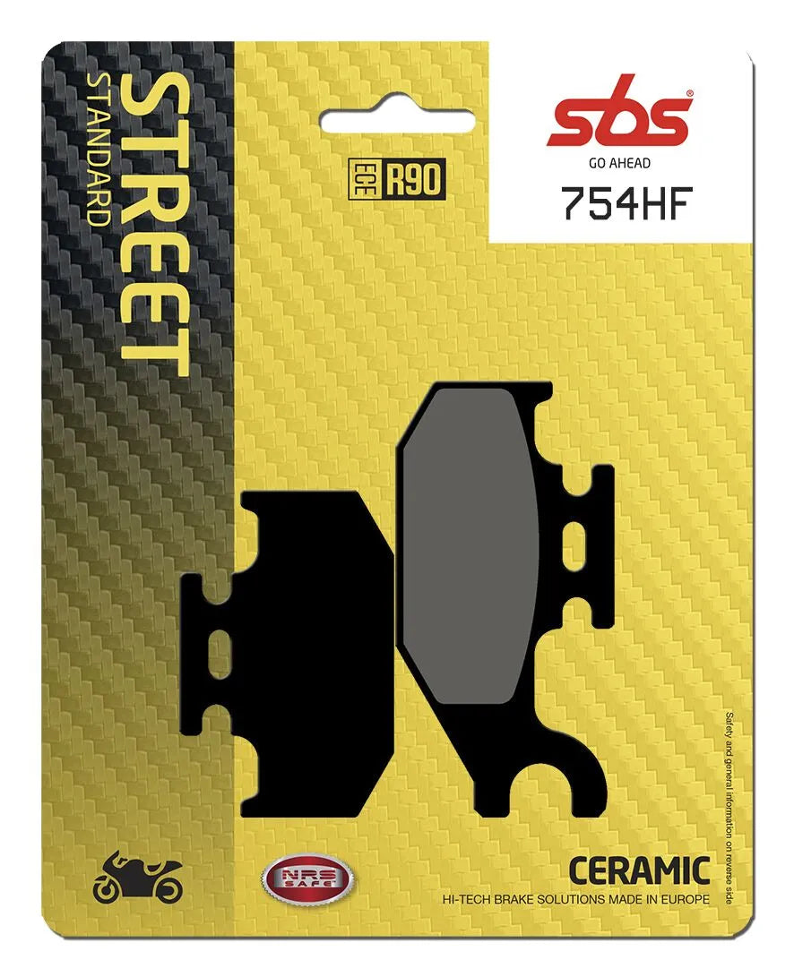 Sbs Hf Street Ceramic Organic Brake Pads Set - Front & Rear