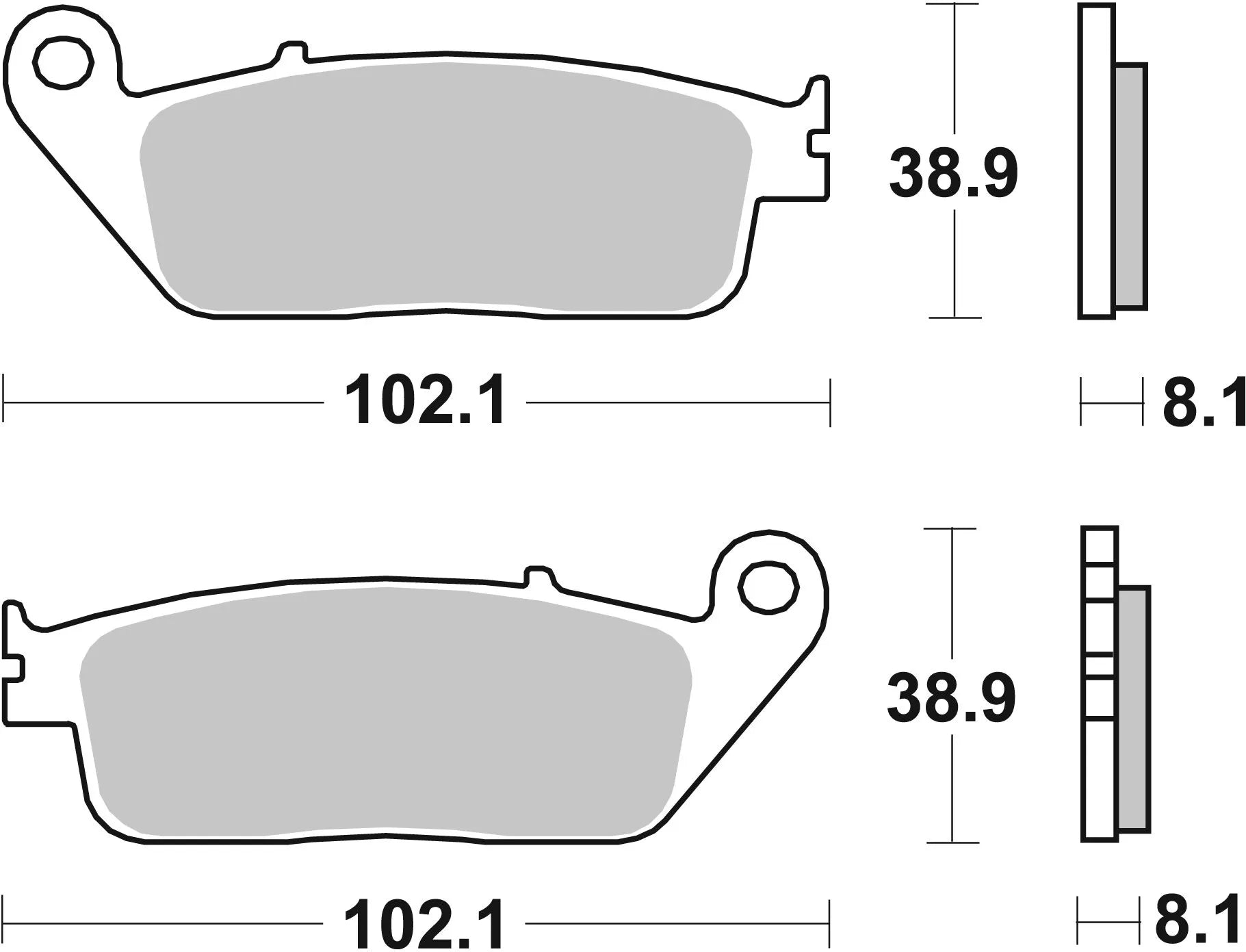 Sbs Rst Sintered Brake Pads For Performance Bikes - Front & Rear
