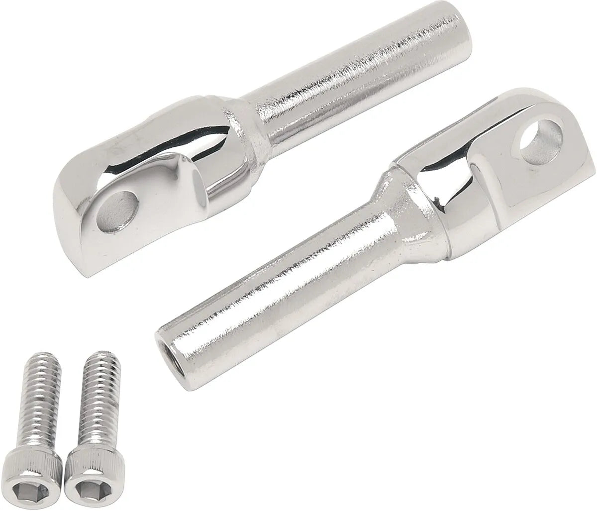 Drag Specialties Chrome Adjustable Male Mount Foot Peg Mounts