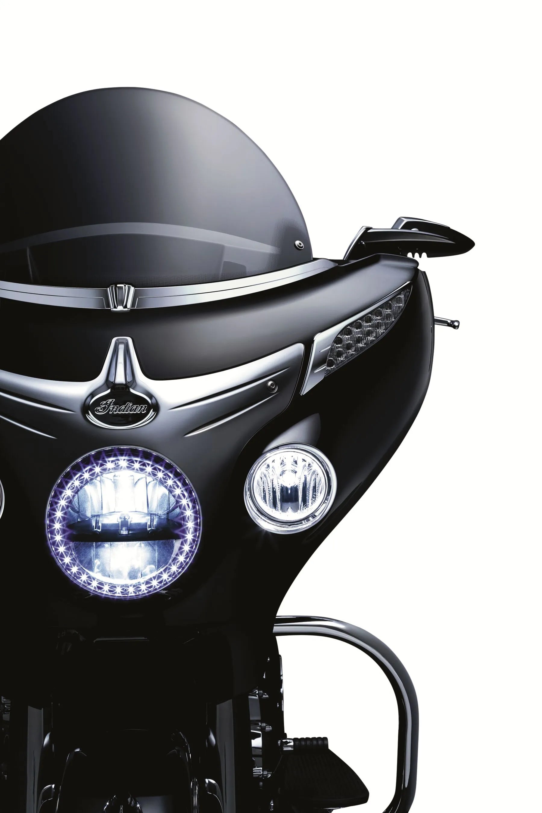 Kuryakyn Front Fairing Turn Signal Trim - Chrome Accent