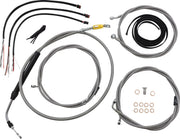 La Choppers Complete Stainless Braided Kit for 18"-20" Ape