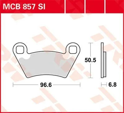 Trw Si Series Sintered Off-road Brake Pads - Front & Rear