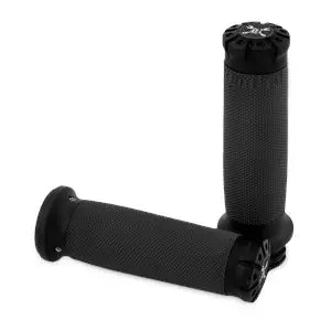 Burly Brand Hawk Grips Black Textured for 1" Handlebars