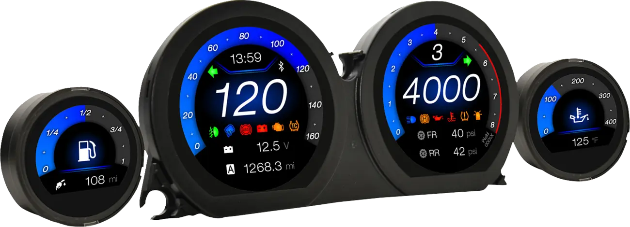 Koso North America HD-03X TFT Gauge Set for Harley-Davidson