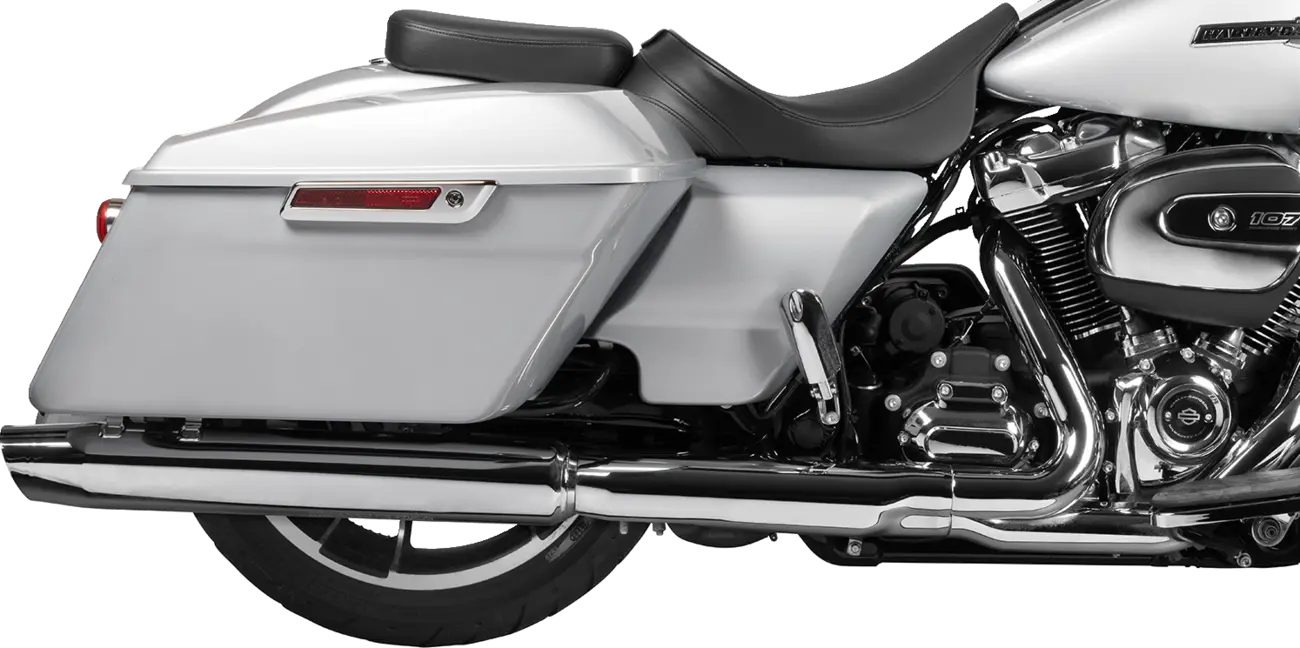 Drag Specialties Rear Solo Seat - Black Vinyl - For Harley Davidson