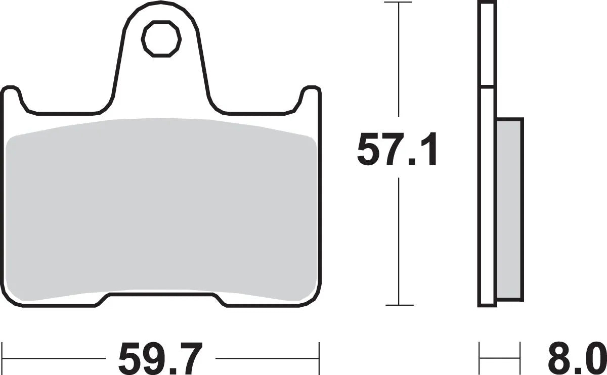 Sbs Sintered Metal Brake Pads For Harley/buell - Rear