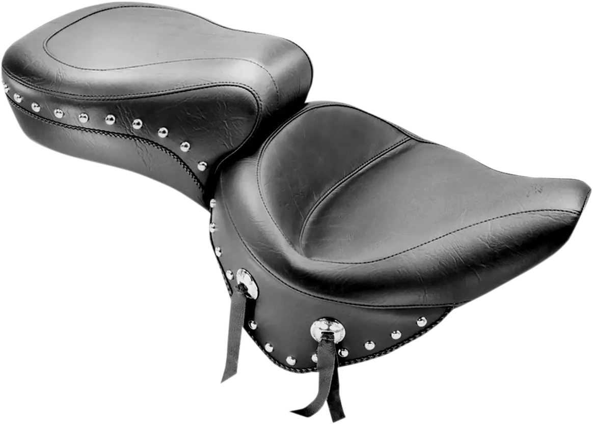 Mustang Wide Studded 2-Up Seat for H-D Heritage 2000-2006