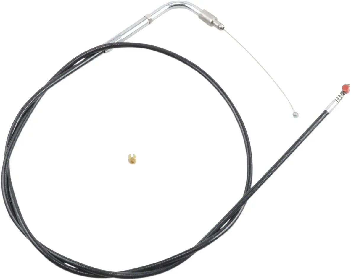 Barnett Black Vinyl +6" Throttle/Idle Cable for HD FXSTS 96-06