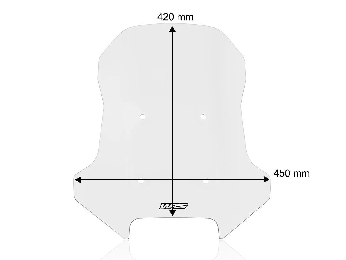 Wrs Windscreen Caponord For Cf Moto - Clear