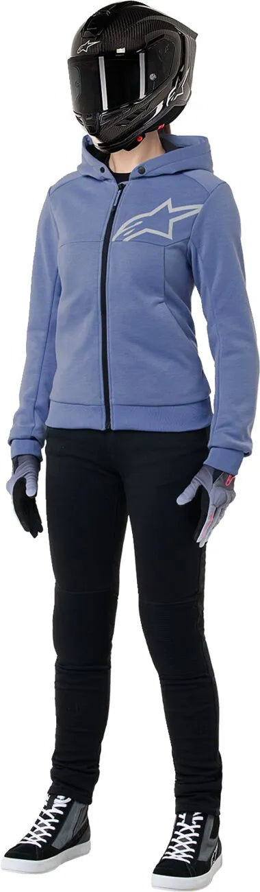 Alpinestars Stella Chrome V2 Women's Sport Hoodie - Blue/White/Violet