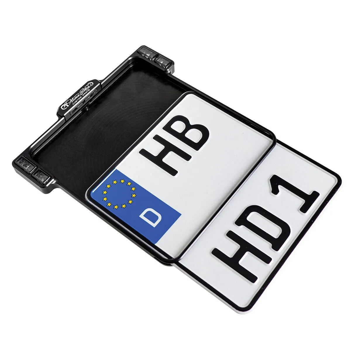 Heinz Bikes All-in-one 2.0 License Plate Holder W/ Led Lights Chrome