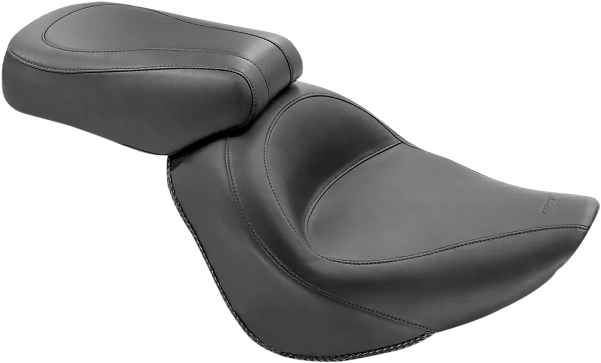 Mustang Solo Seat - Black Vinyl - For Harley Davidson