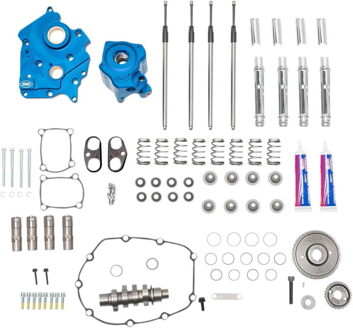 S&S Cycle M8 Cam Chest Kit Black Push Tubes for M8 VVT Models