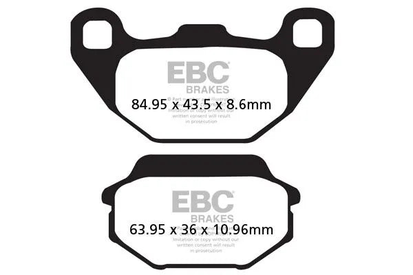 Ebc Sfa-hh Sintered Brake Pads For Scooters - Front