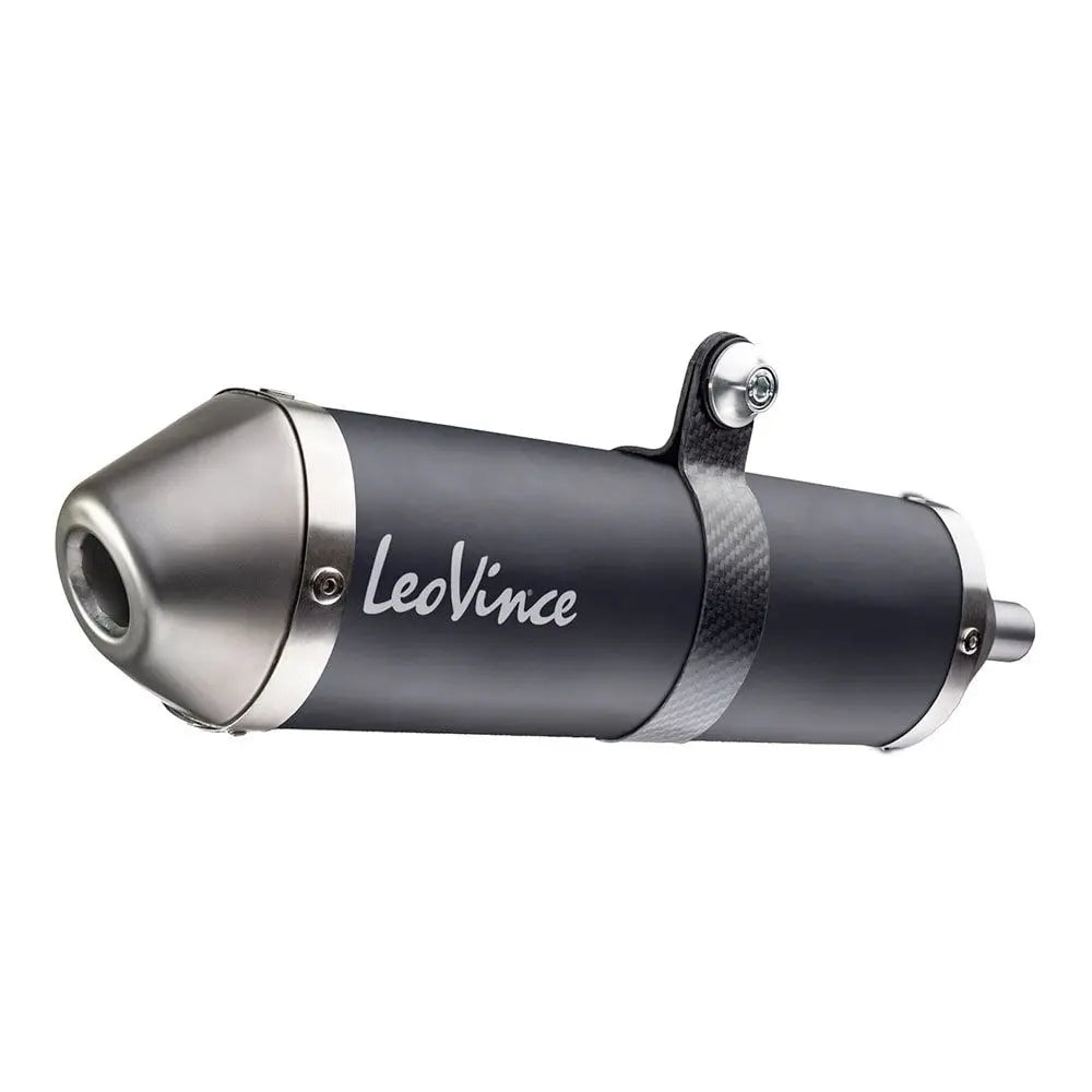 Leovince X-FIGHT Black Edition Slip-On Muffler for 50cc 2-Stroke