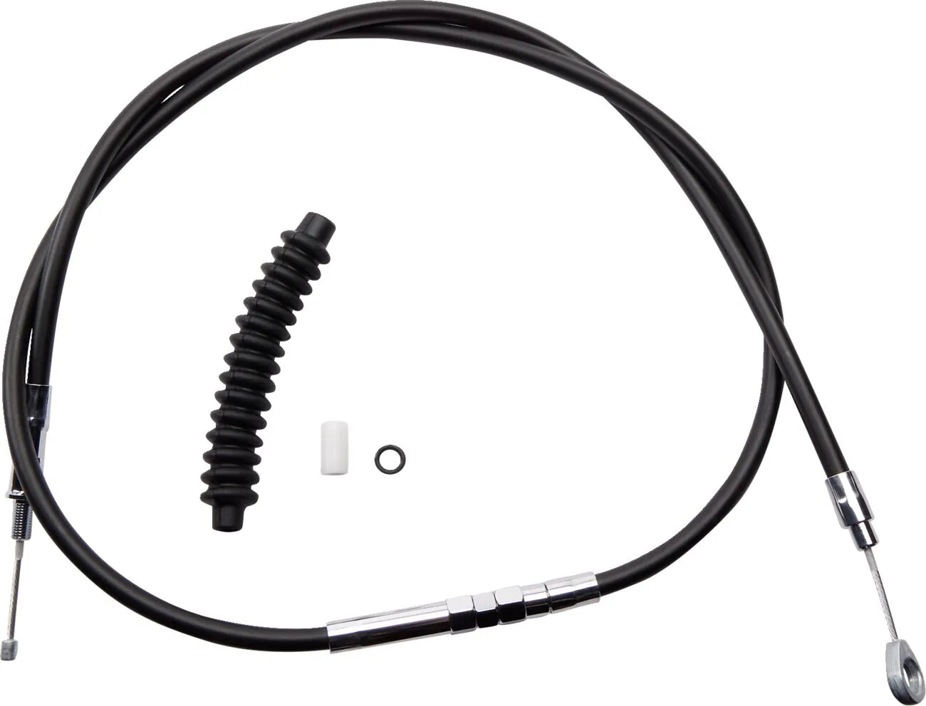 Drag Specialties High-efficiency Black Vinyl Clutch Cable