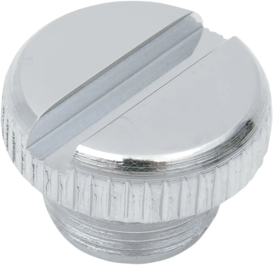 Colony Chrome Slotted Transmission Plug for Harley Big Twin 58-80