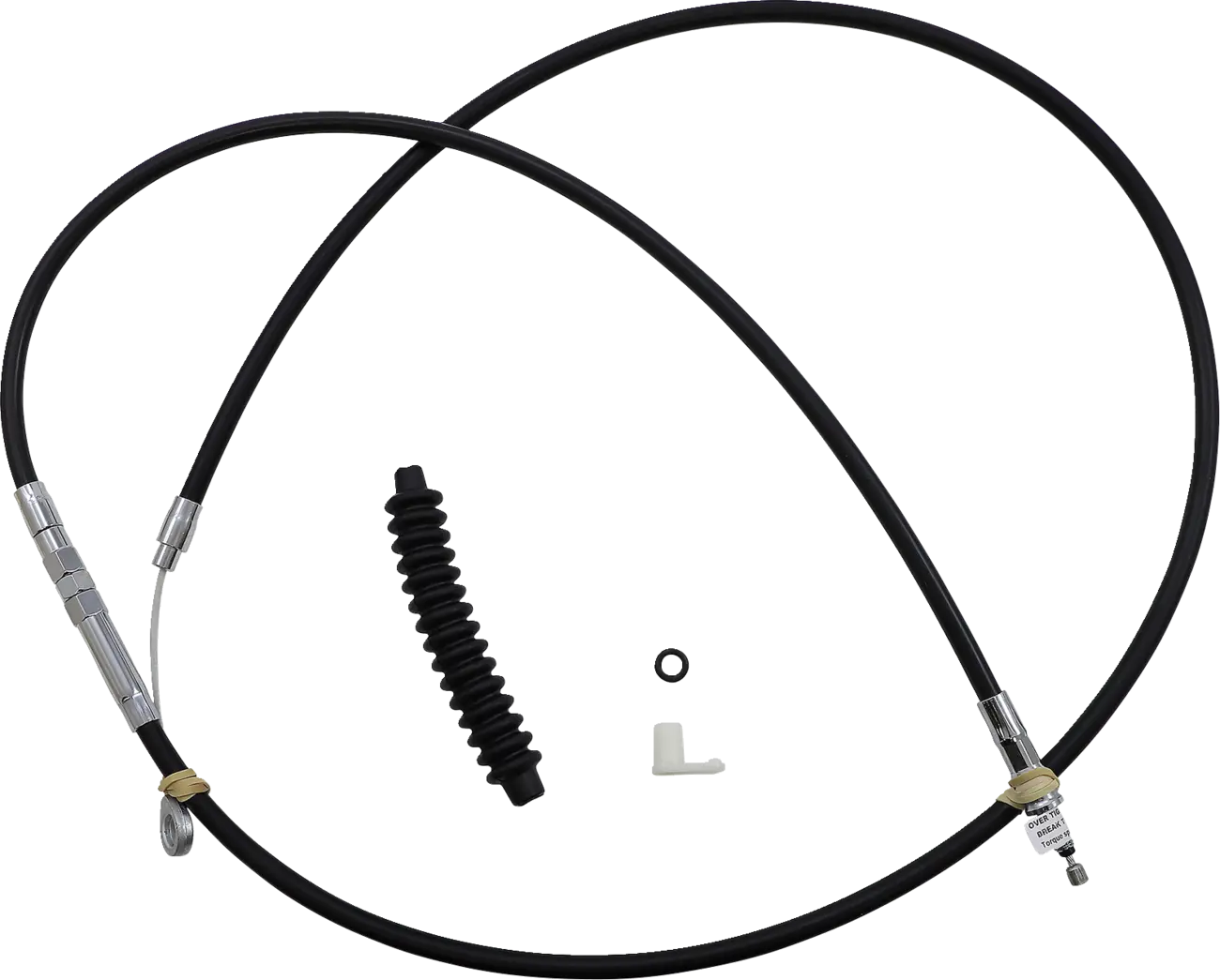 Drag Specialties High-efficiency Black Vinyl Clutch Cable