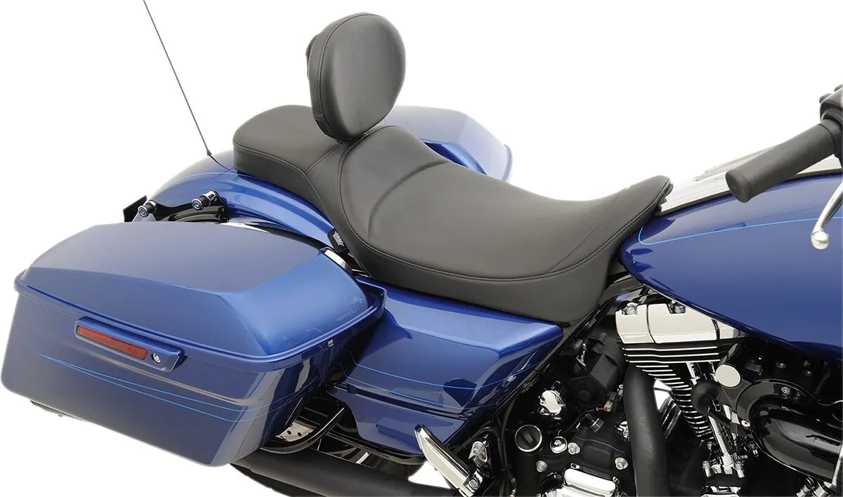 Drag Specialties Extended Reach 2-up Predator Seat - For Harley Davidson