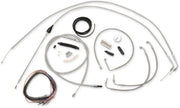 LA CHOPPERS Stainless Braided Handlebar Cable Kit for 18"-20"