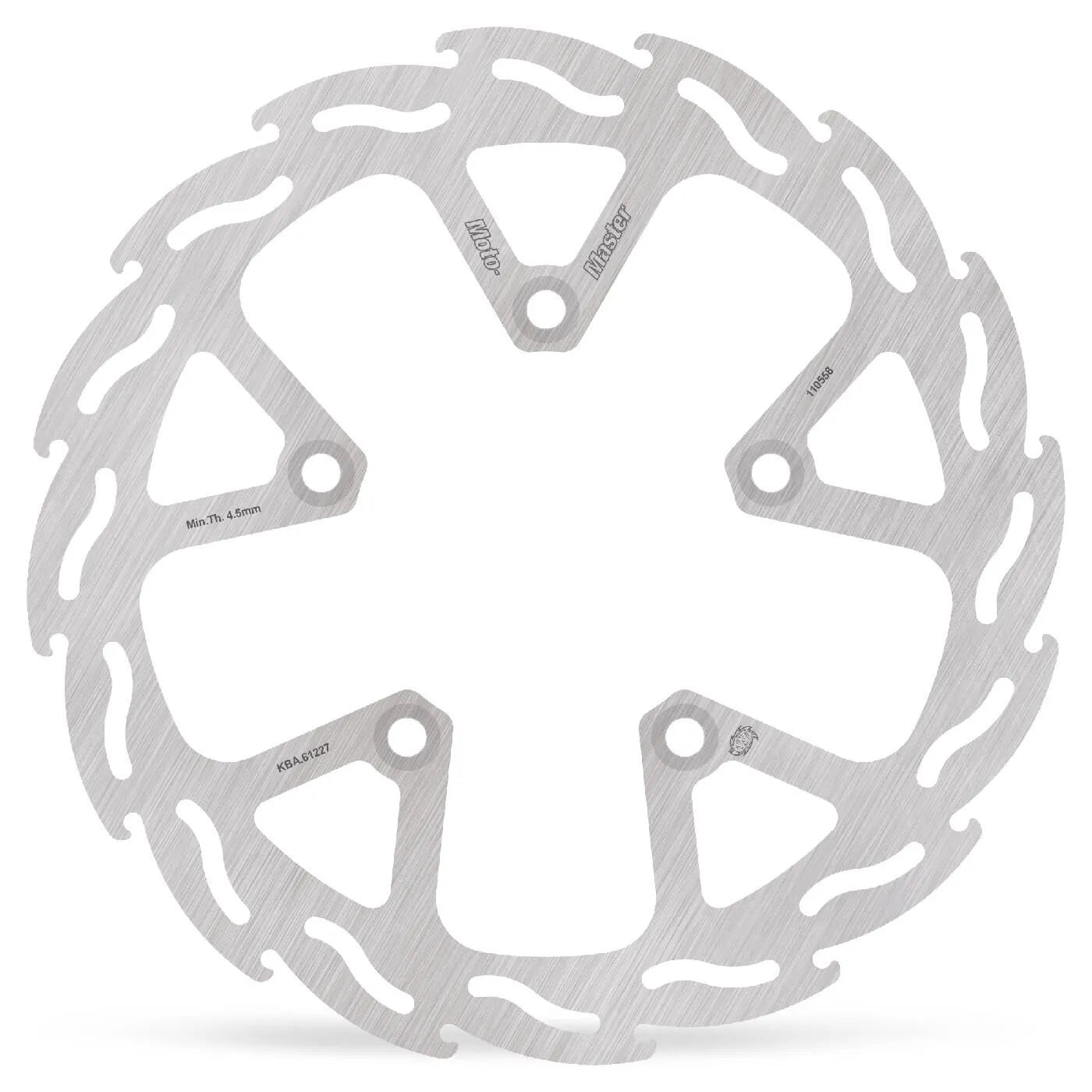 Moto-master Flame Series Fixed Brake Rotor - 282mm - Rear